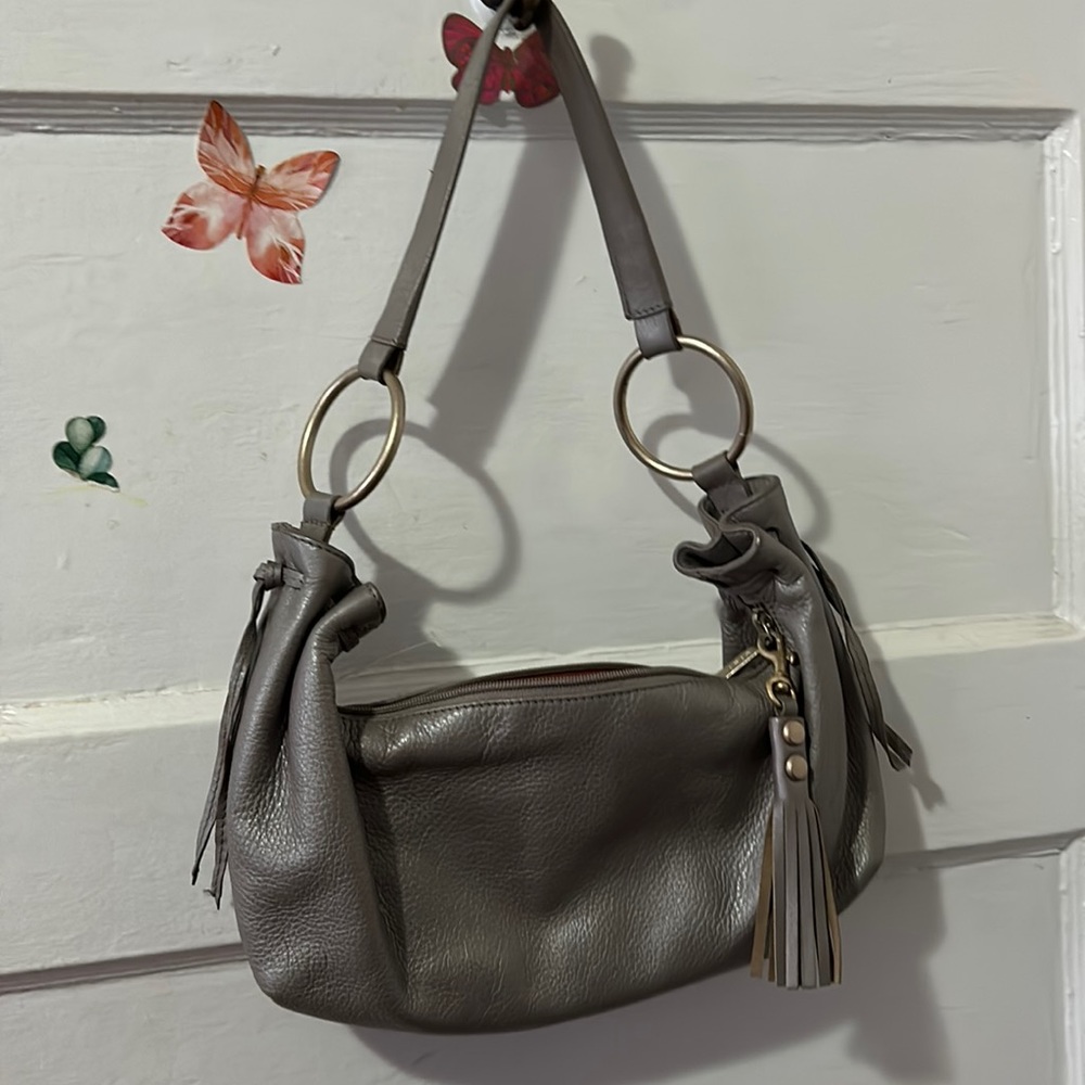 HOBO International ✨gray shoulder purse as is - Picture 1 of 14